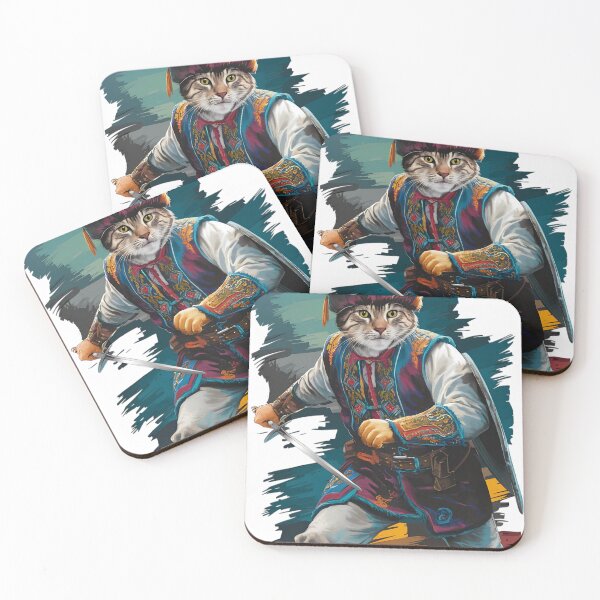 Item preview, Samurai cat designed and sold by Baraa Ahmed.