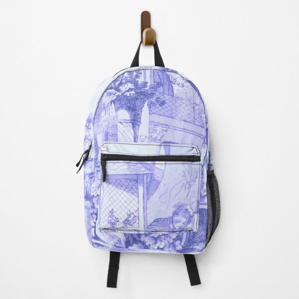 Item preview, Sapphire Vintage Street Vendor Scene Chinoiserie designed and sold by TheChinoiserie.