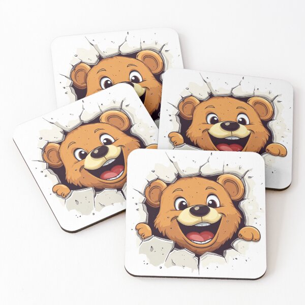 Item preview, Happy Cartoon Bear designed and sold by NicolasGlowArt.