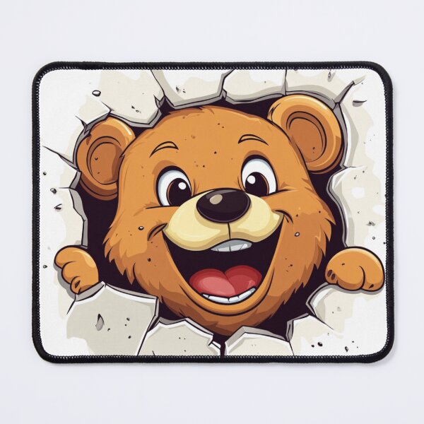 Item preview, Happy Cartoon Bear designed and sold by NicolasGlowArt.