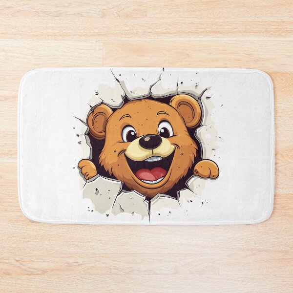 Item preview, Happy Cartoon Bear designed and sold by NicolasGlowArt.