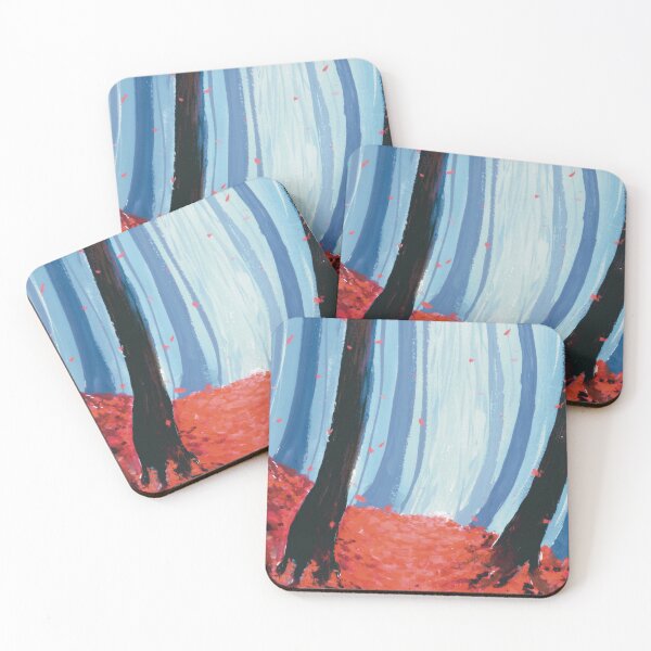 Item preview, Mysterious Red Woods designed and sold by kinoko.draws.