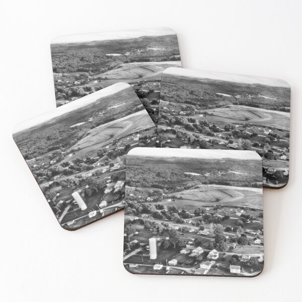 Item preview, New Bethlehem, Pennsylvania From An Ultralight In Black and White designed and sold by Kay Brewer.