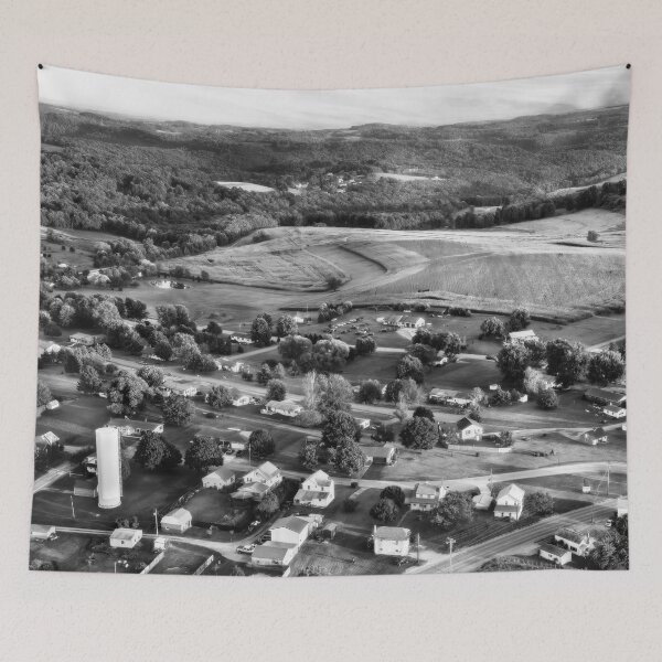 Item preview, New Bethlehem, Pennsylvania From An Ultralight In Black and White designed and sold by Kay Brewer.