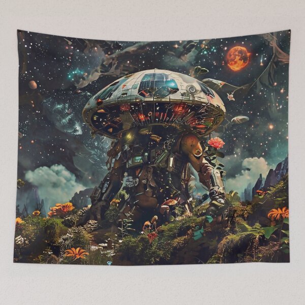 Item preview, Floral Mushroom Man designed and sold by M-Y-A-R-T-.