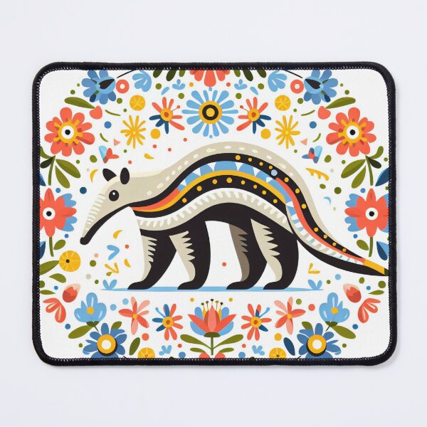 Item preview, Scandinavian Folk art Anteater by heidiannemorris designed and sold by FOLK ART FUSION by heidiannemorris.