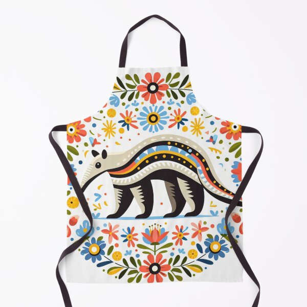 Item preview, Scandinavian Folk art Anteater by heidiannemorris designed and sold by FOLK ART FUSION by heidiannemorris.