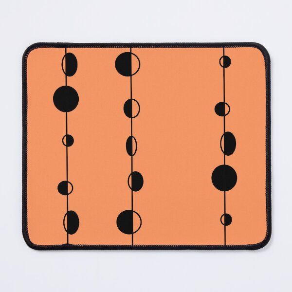 Item preview, Black dots and vertical lines on orange background  designed and sold by Stefrait-7.