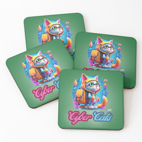 Item preview, Cyber Cats - Cyber Cat 32 designed and sold by Monika Turemka.