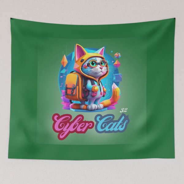 Item preview, Cyber Cats - Cyber Cat 32 designed and sold by Monika Turemka.