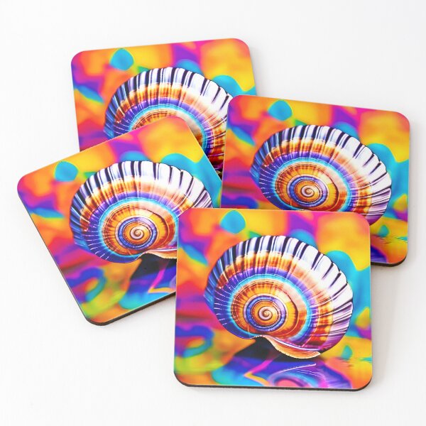 Item preview, Vibrant Seashell Symphony designed and sold by Health And Fitness Posts e-Store.
