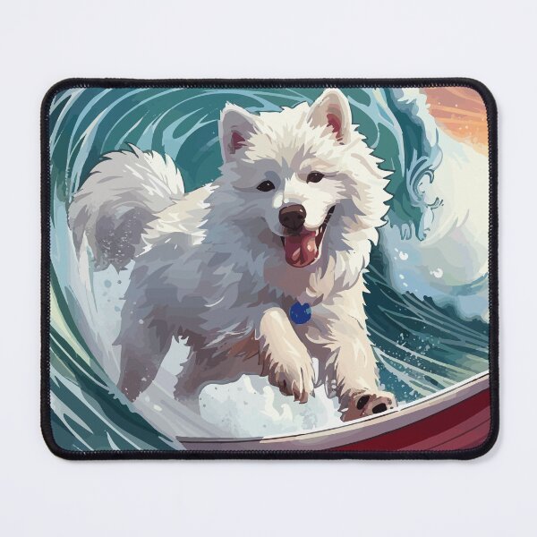 Item preview, Surfing Samoyed designed and sold by VelvetRoom.
