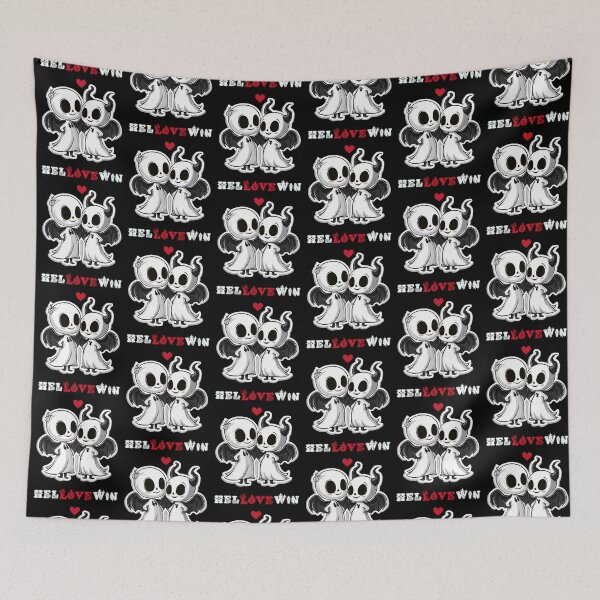 Item preview, HelLOVEwin – funny and spooky but lovely design for Halloween designed and sold by WorldByEsi.