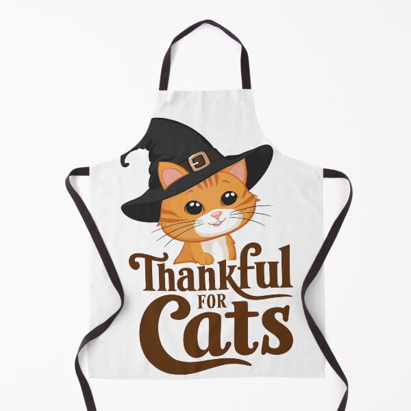 Item preview, Thankful for Cats Cute Thanksgiving Cat Autumn designed and sold by Quirky Shirts.