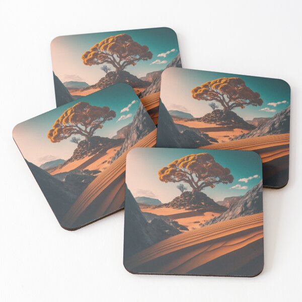 Item preview, Solitary Desert Tree designed and sold by BestArtByArvind.