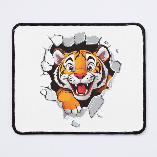 Item preview, Cute Happy Tiger designed and sold by NicolasGlowArt.