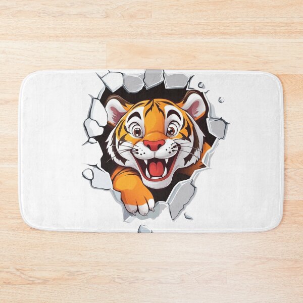 Item preview, Cute Happy Tiger designed and sold by NicolasGlowArt.