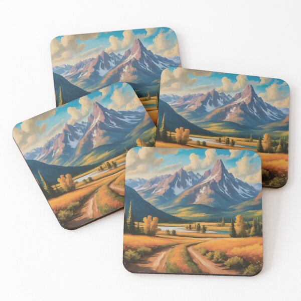 Item preview, Scenic Mountain Landscape with Dirt Roads designed and sold by BestArtByArvind.
