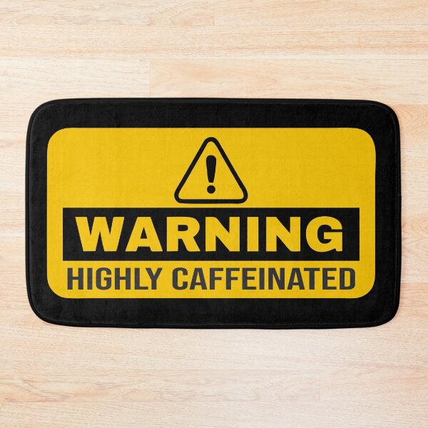 Item preview, Warning Highly caffeinated love coffee black designed and sold by My Favorite Store.