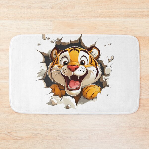 Item preview, Cute Tiger Wall Breaker designed and sold by NicolasGlowArt.