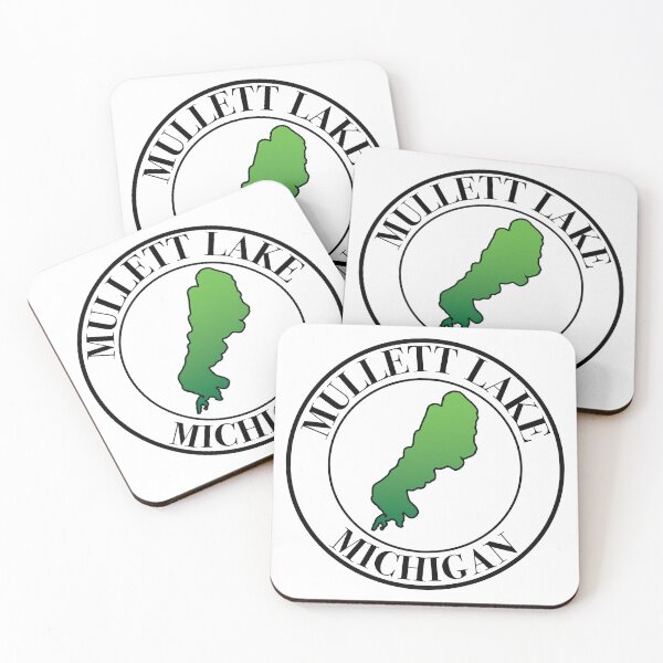 Item preview, Mullett Lake, Michigan designed and sold by SwiftSlothMedia.