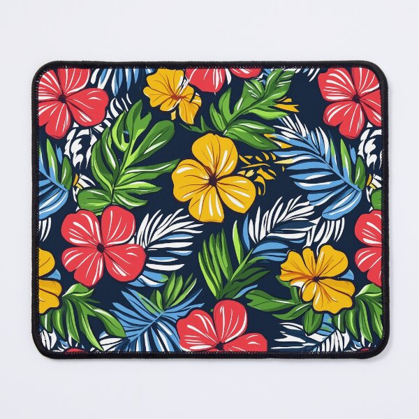 Item preview, Retro Hawaiian Tropical Floral Pattern designed and sold by wildvibe.