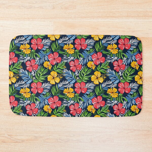 Item preview, Retro Hawaiian Tropical Floral Pattern designed and sold by wildvibe.