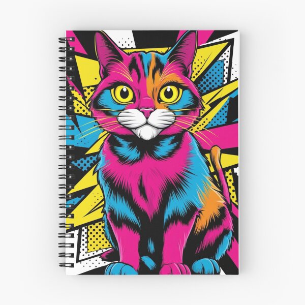 Item preview, Bold Pop Art Cat: Vibrant & Playful designed and sold by LEVI SALVIAN JANITRA.