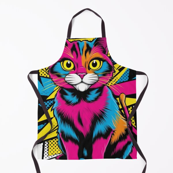 Item preview, Bold Pop Art Cat: Vibrant & Playful designed and sold by LEVI SALVIAN JANITRA.