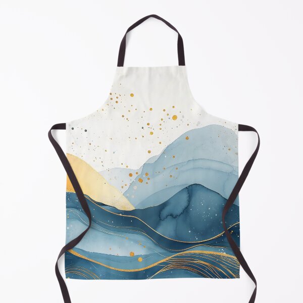 Item preview, Mystical Mountains Abstract Watercolor Art in a Serene Range designed and sold by RebelArt-Deco.