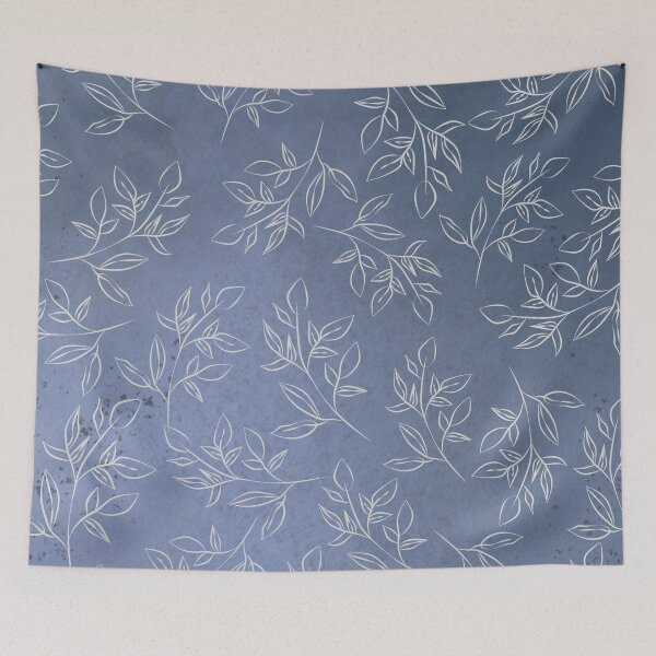 Item preview, White Plants Blue Art designed and sold by Asmaa Abdul-Azim.