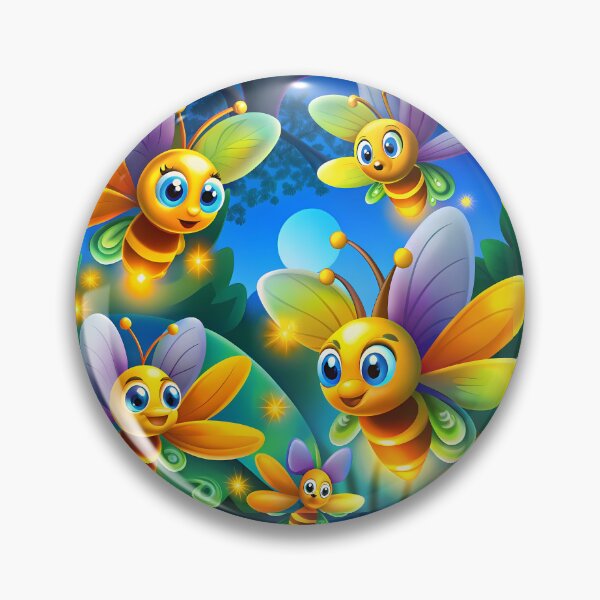 Item preview, Magical Fireflies Flying Over the Enchanted Forest - Seamless Pattern #9 designed and sold by Second Draft Visuals.