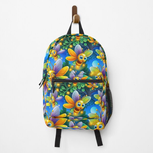 Item preview, Magical Fireflies Flying Over the Enchanted Forest - Seamless Pattern #9 designed and sold by Second Draft Visuals.