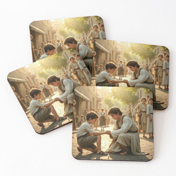 Item preview, Jesus Helps a Boy designed and sold by Leslie Pardew.