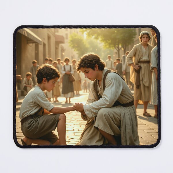 Item preview, Jesus Helps a Boy designed and sold by Leslie Pardew.