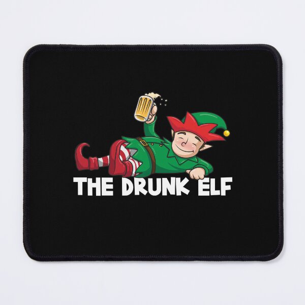 Item preview, The Drunk Elf Funny Christmas Design designed and sold by PNGShop.