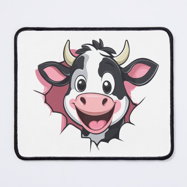 Item preview, Happy Cow Sticker designed and sold by NicolasGlowArt.