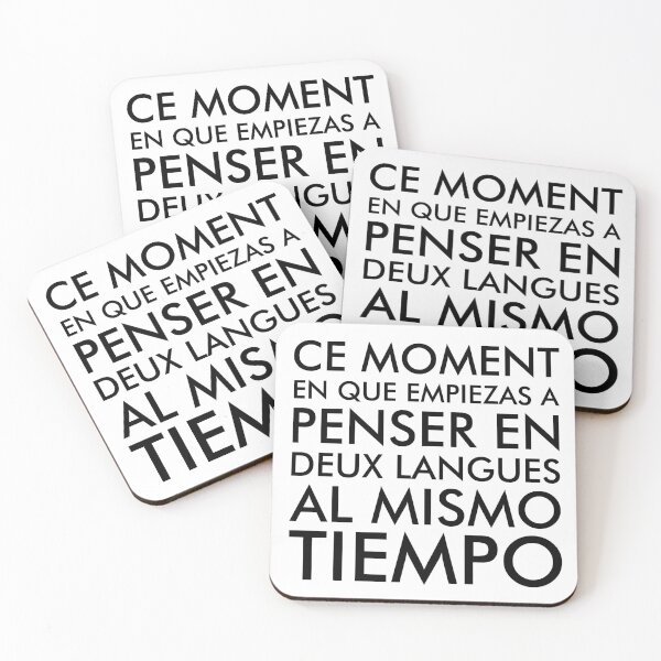 Item preview, Thinking in French and Spanish designed and sold by ironydesigns.