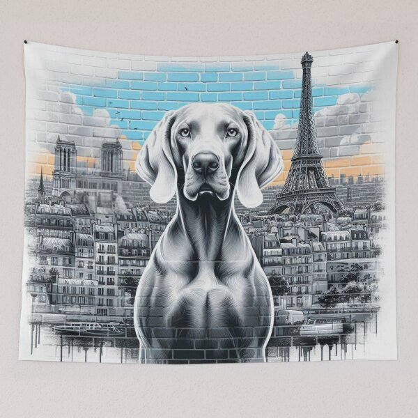 Item preview, Parisian Graffiti Dog Art - Design Nr 131 designed and sold by WeimTrails.