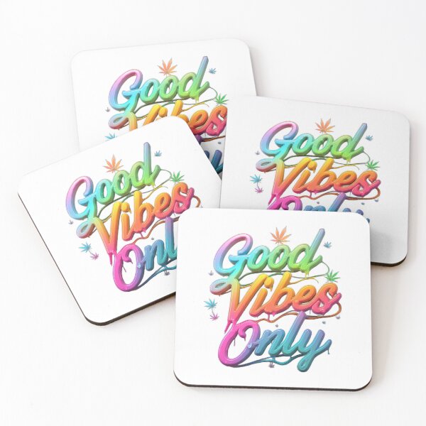 Item preview, Good Vibes Only - Colorful Pot Design - White designed and sold by JLEmporium.