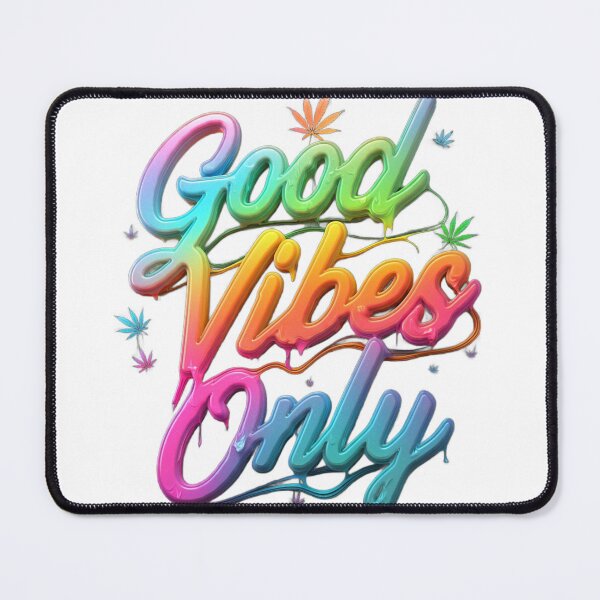 Item preview, Good Vibes Only - Colorful Pot Design - White designed and sold by JLEmporium.