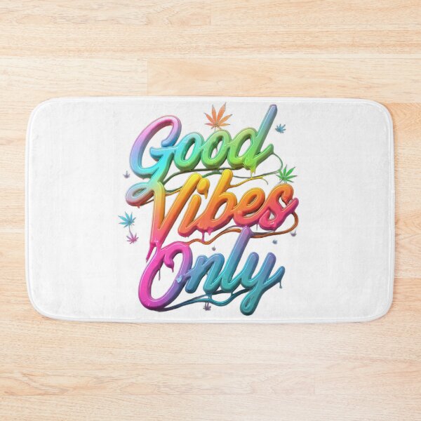Artikelvorschau, Good Vibes Only - Buntes Topfdesign - Weiß entworfen und verkauft von JLEmporium.
