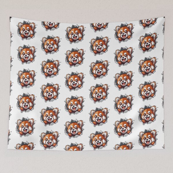 Item preview, Cartoon Red Panda designed and sold by NicolasGlowArt.