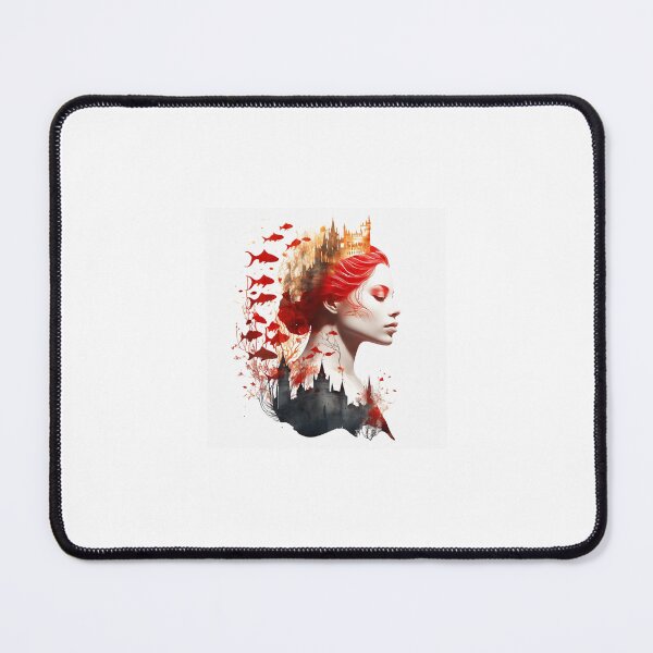 Item preview, queen, mystic castle, red fish, golden fish, red hair, black forest, beautiful queen designed and sold by Farzad Parhizkar.
