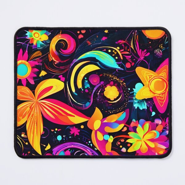 Item preview, Psychedelic Floral Cosmos designed and sold by Health And Fitness Posts e-Store.