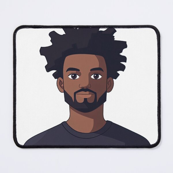 Item preview, Cameroonian man, portrait | Anime style designed and sold by ComicsFactory.