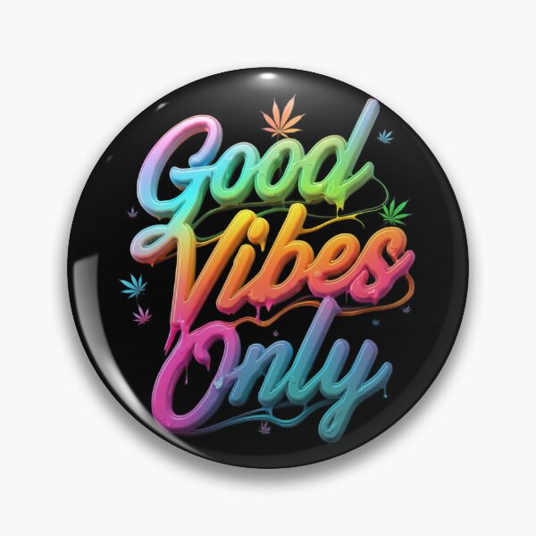 Item preview, Good Vibes Only - Colorful Pot Design -Black designed and sold by JLEmporium.