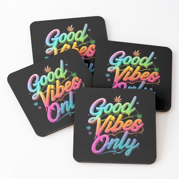 Item preview, Good Vibes Only - Colorful Pot Design -Black designed and sold by JLEmporium.