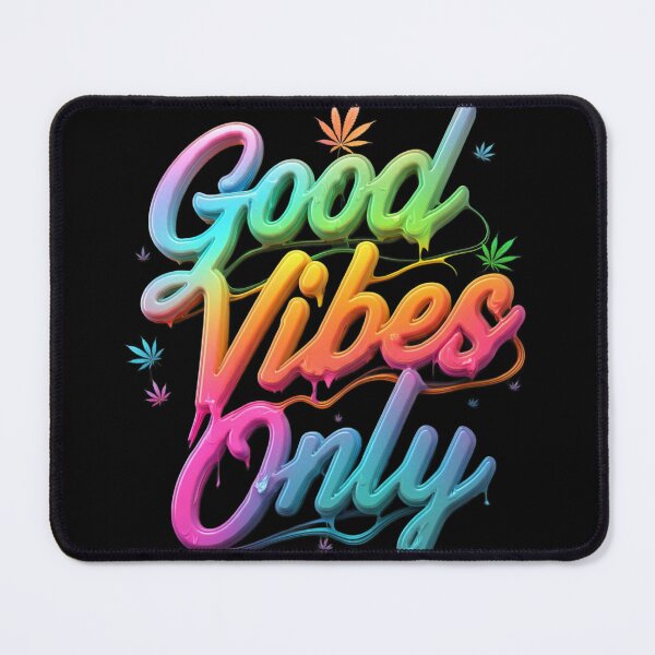 Item preview, Good Vibes Only - Colorful Pot Design -Black designed and sold by JLEmporium.