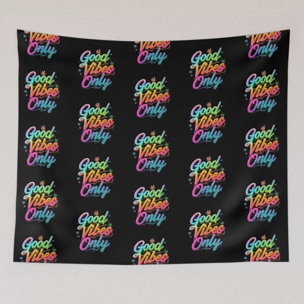 Item preview, Good Vibes Only - Colorful Pot Design -Black designed and sold by JLEmporium.
